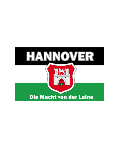 Hannover die Macht von der Leine Fahne/Flagge 90 x 150cm