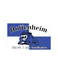 Hoffenheim Bulldogge Fahne/Flagge 90 x 150cm