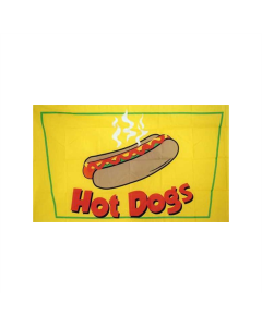Hot Dogs Fahne/Flagge 90 x 150cm