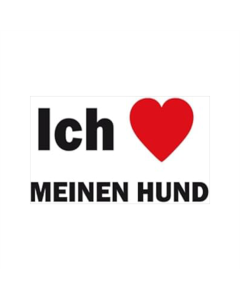 Ich liebe meinen Hund Fahne/Flagge 90 x 150cm