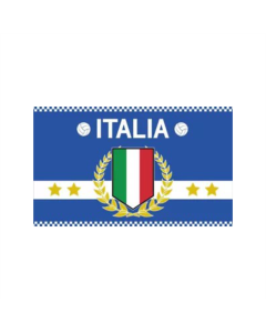 Italia Lorbeerkranz Fahne/Flagge 90 x 150cm
