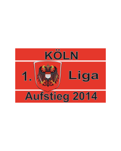 Köln Aufstieg 2014 Fahne/Flagge 90 x 150cm