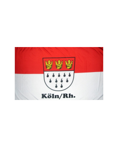 Köln Stadt mit Schrift Fahne/Flagge 90 x 150cm