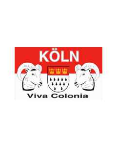 Köln Viva Colonia Fahne/Flagge 90 x 150cm