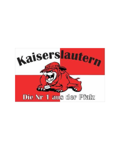 Kaiserslautern Bulldogge Fahne/Flagge 90 x 150cm