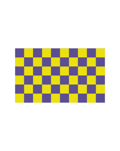 Karo gelb-lila Fahne/Flagge 90 x 150cm