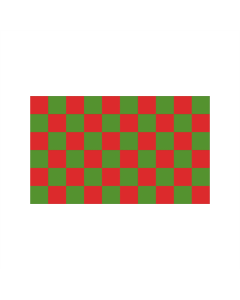 Karo grün-rot Fahne/Flagge 90 x 150cm