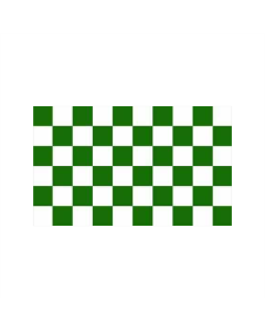Karo grün-weiß Fahne/Flagge 60 x 90cm