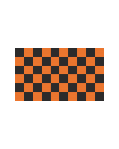 Karo orange-schwarz Fahne/Flagge 90 x 150cm