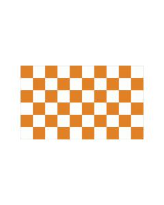 Karo orange-weiß Fahne/Flagge 90 x 150cm