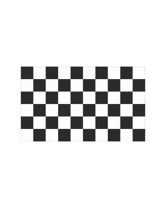 Karo schwarz-weiß Start Ziel Fahne/Flagge 90 x 150cm