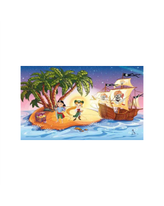Kinder Piratenschiff Fahne/Flagge 90 x 150cm