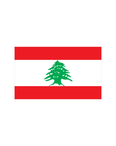 Libanon Bootsfahne/Motorradflagge 30 x 40cm