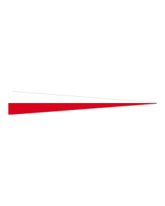 Polen Langwimpel 30 x 150cm