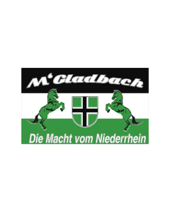 Mönchengladbach die Macht vom Niederrhein Fahne/Flagge 90 x 150cm