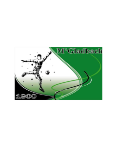Mönchengladbach Fussballspieler Fahne/Flagge 90 x 150cm