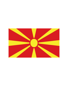 Mazedonien Bootsfahne/Motorradflagge 30 x 40cm