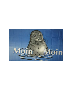Moin Moin 1 Seehund Fahne/Flagge 90 x 150cm