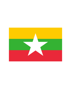 Myanmar ab 2010 (Birma) Fahne/Flagge 90 x 150cm