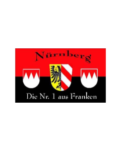 Nürnberg Nr 1 aus Franken Fahne/Flagge 90 x 150cm