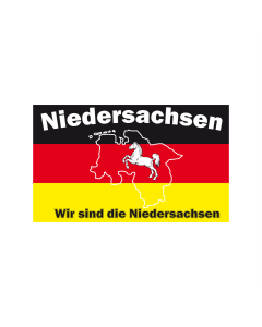 Niedersachsen Wir sind Fahne/Flagge 90 x 150cm