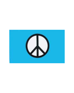 Peace Zeichen blau Fahne/Flagge 90 x 150cm