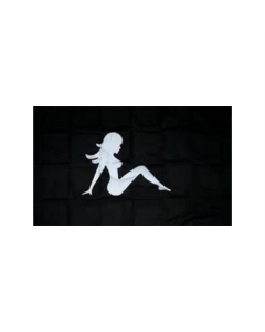 Pin Up Girl Lady black Fahne/Flagge 90 x 150cm