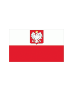 Polen mit Wappen Fahne/Flagge 60 x 90cm