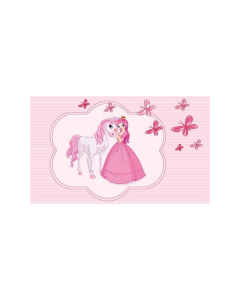 Prinzessin mit Pferd Fahne/Flagge 90 x 150cm