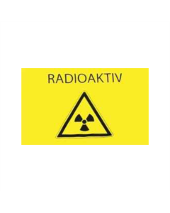 Radioaktiv Fahne/Flagge 90 x 150cm