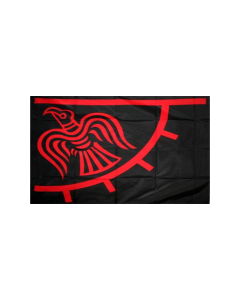Raven Wikinger Odinic Fahne/Flagge 90 x 150cm