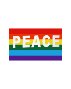 Regenbogen Peace groß Fahne/Flagge 90 x 150cm