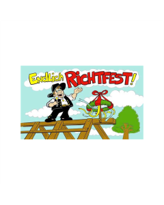 Richtfest  Fahne/Flagge 90 x 150cm