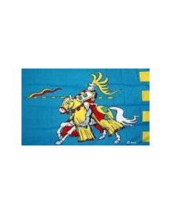 Ritter blau Fahne/Flagge 90 x 150cm