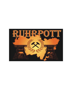 Ruhrpott 10 Orange Fahne/Flagge 90 x 150cm