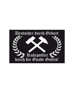 Ruhrpott 6 Gnade Gottes Fahne/Flagge 90 x 150cm