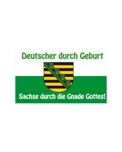 Sachse Gnade Gottes  Fahne/Flagge 90 x 150cm