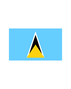 St. Lucia Fahne/Flagge 60 x 90cm