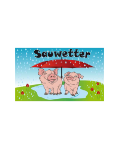 Sauwetter Fahne/Flagge 90 x 150cm