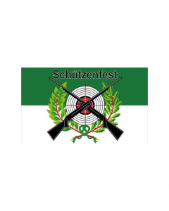 Schützenfest mit Scheibe Fahne/Flagge 90 x 150cm