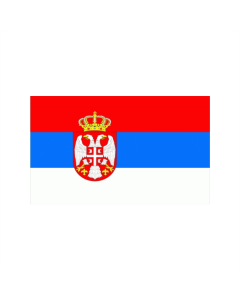 Serbien mit Wappen Fahne/Flagge 60 x 90cm