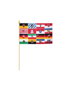 16 Bundesländer Stockflagge 30 x 45cm