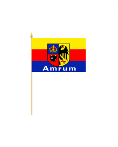 Amrum Stadt Stockflagge 30 x 45cm