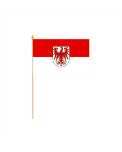 Brandenburg Landesdienst Stockflagge 30 x 45cm