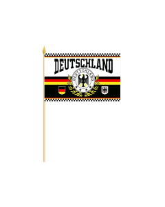 Deutschland 2 Lorbeerkranz Stockflagge 30 x 45cm