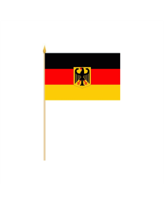 Deutschland mit Adler Stockflagge 30 x 45cm