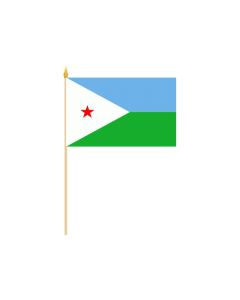Dschibuti Stockflagge 30 x 45cm