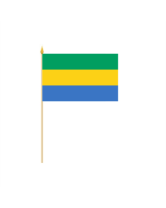 Gabun Stockflagge 30 x 45cm