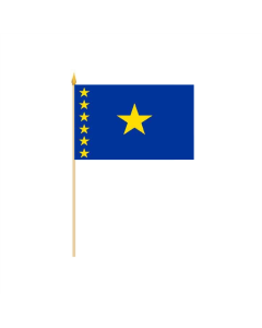 Kongo Kinshasa Stockflagge 30 x 45cm