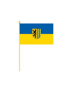Leipzig Stadt Stockflagge 30 x 45cm